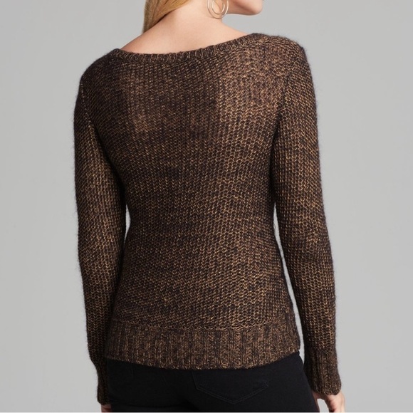 Eileen Fisher Metallic Ballet-Neck Shaped Sweater size Small - Picture 2 of 10